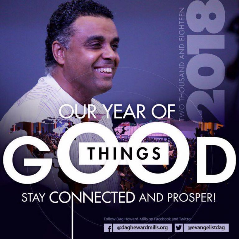 Bishop Dag Declares 2018 As A Year Of Good Things!
