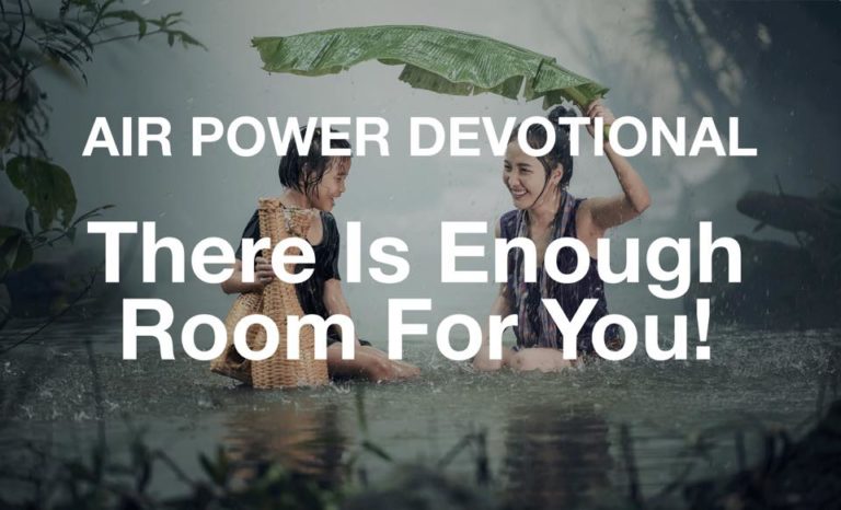 There Is Enough Room For You!