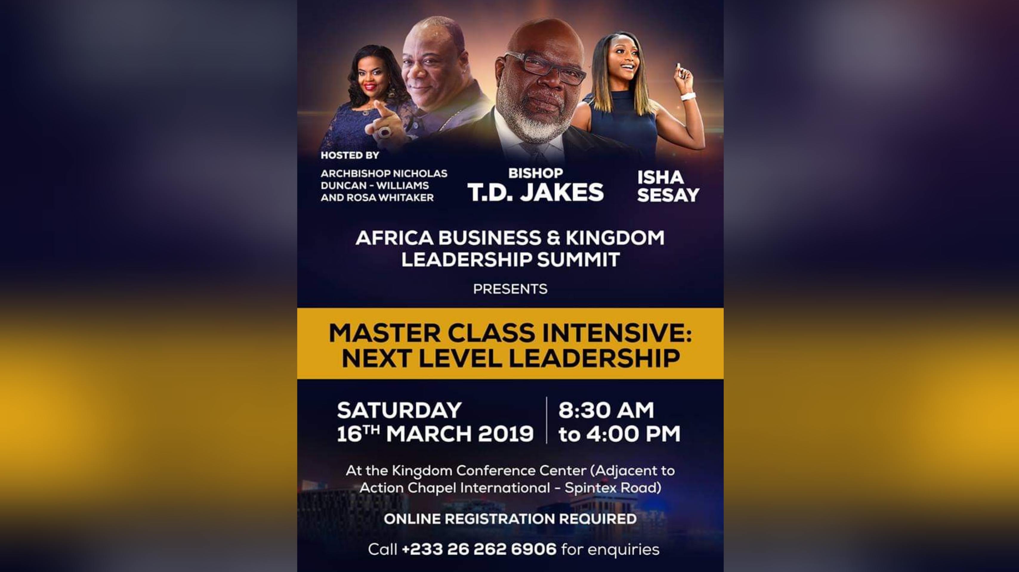 Master Class Intensive Next Level Leadership With T.D. Jakes