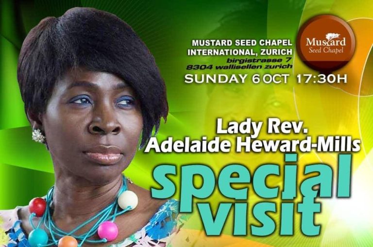 Special Visit By Lady Rev Adelaide Heward-Mills