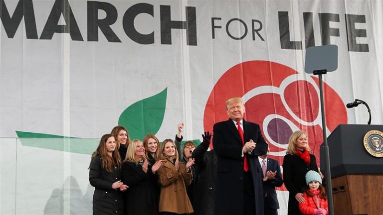 Trump Tells March For Life Crowd He Welcomes Their Commitment