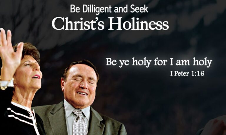 Be Diligent And Seek Christ’s Holiness